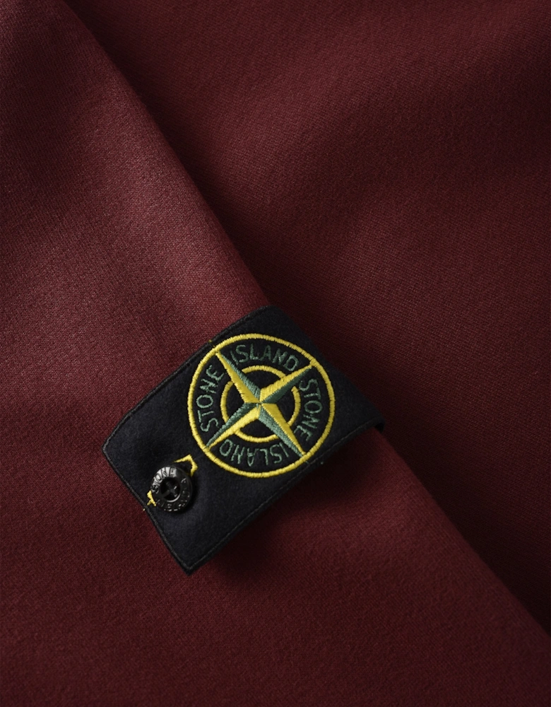 S0A20 Compass Badge Sweater Burgundy