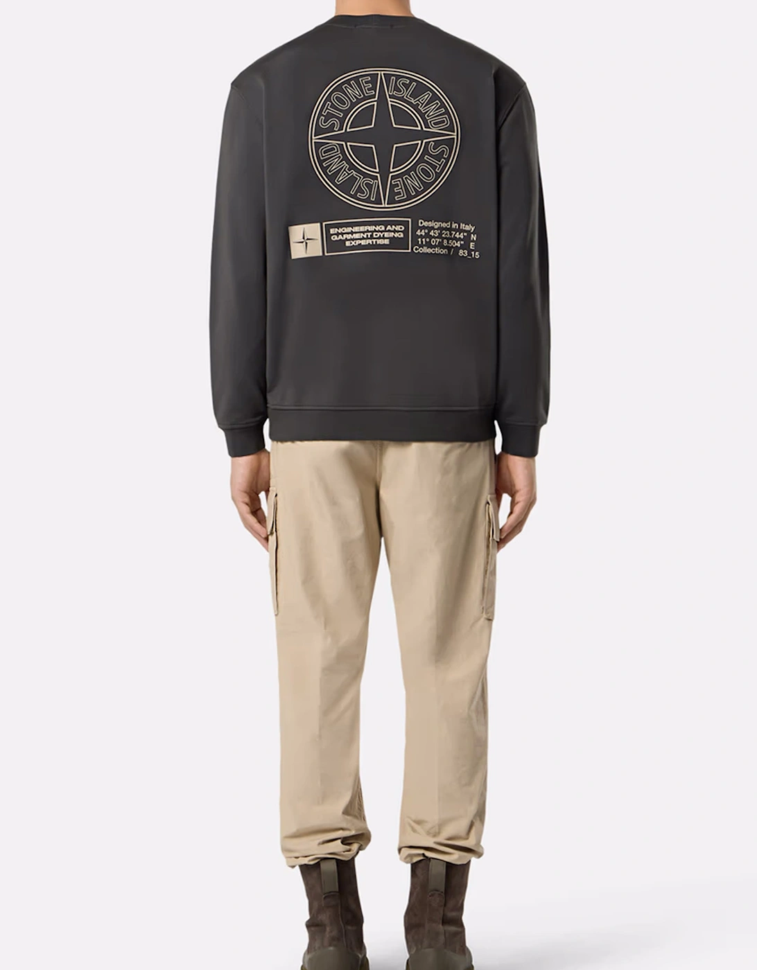 S0195 Branded Sweatshirt Grey