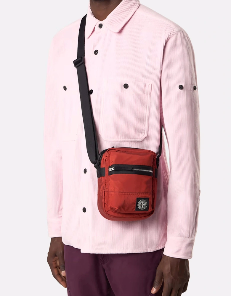 S0251 Compass Patch Cross Body Bag Red