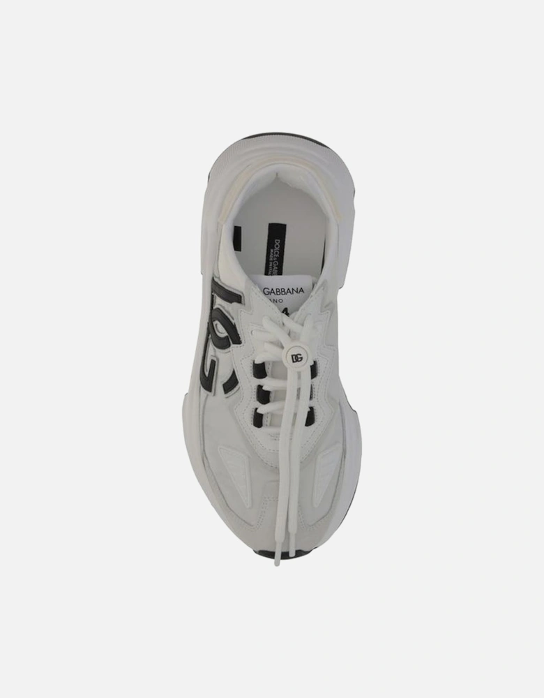 Sneakers with Oversized Rubber Sole and Logo Details Women - White