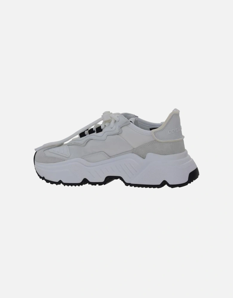Sneakers with Oversized Rubber Sole and Logo Details Women - White