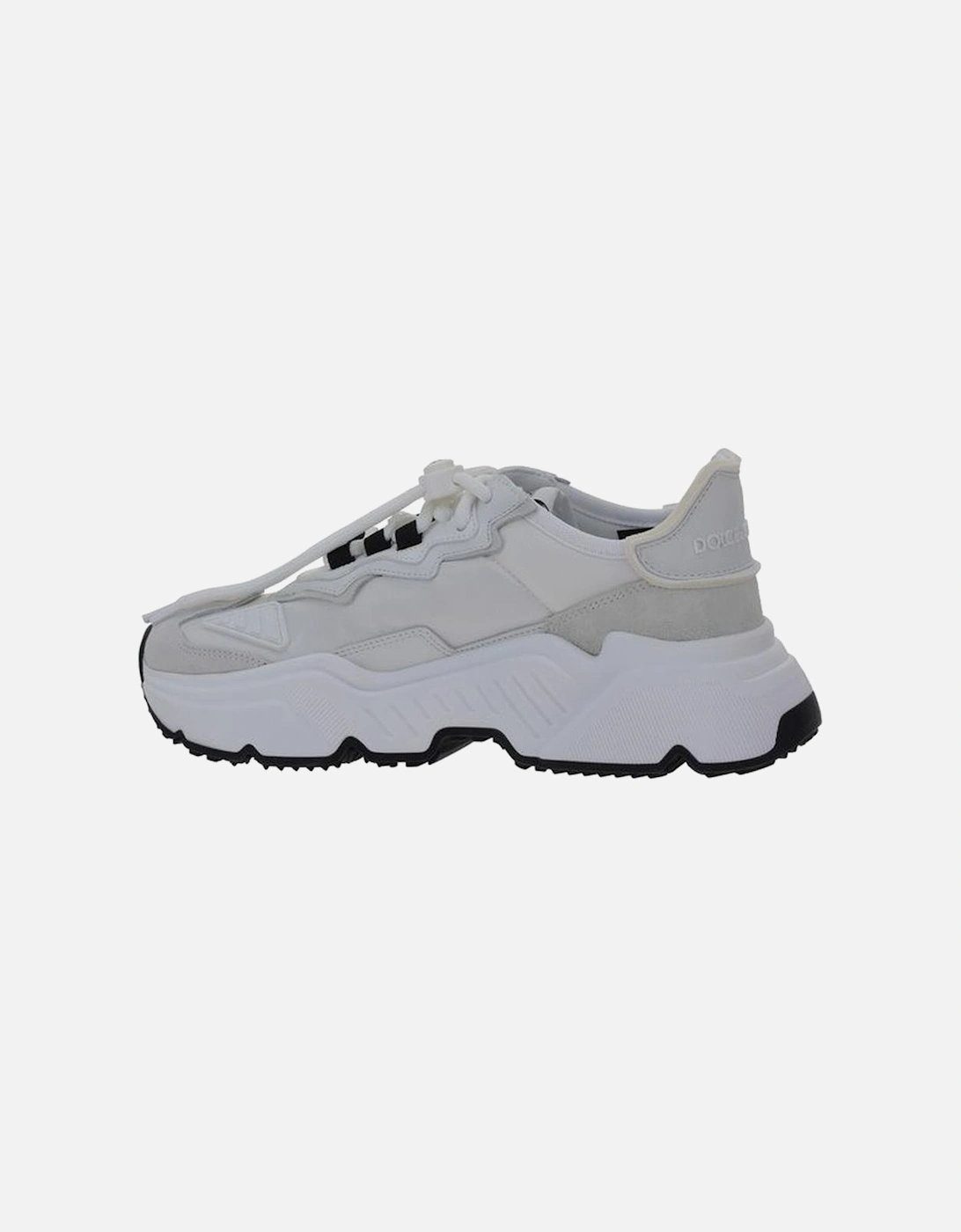 Sneakers with Oversized Rubber Sole and Logo Details Women - White
