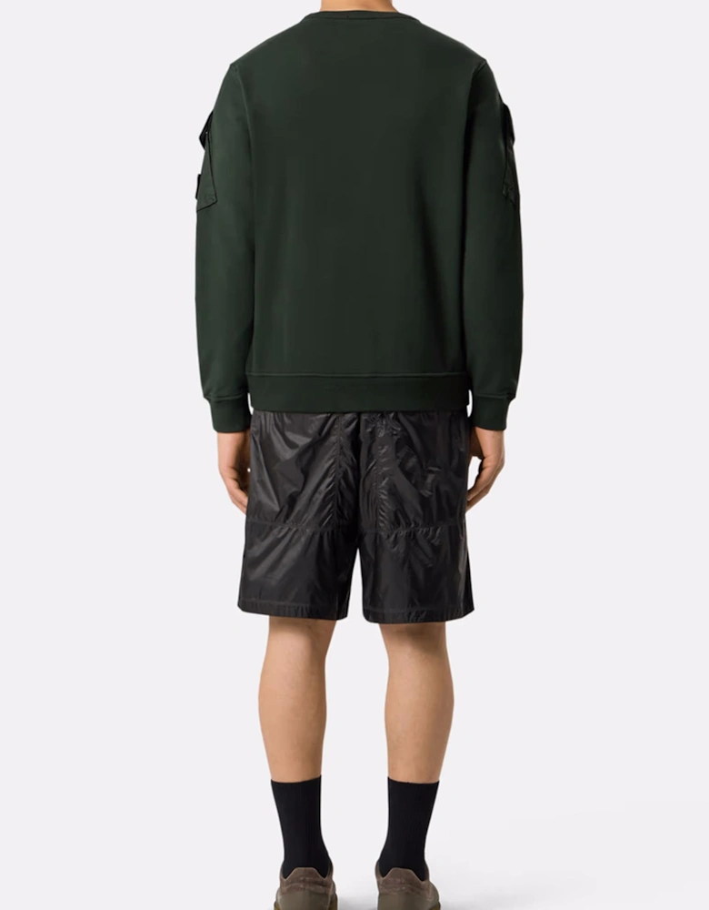 S0A20 Sleeve Pocket Sweatshirt Green