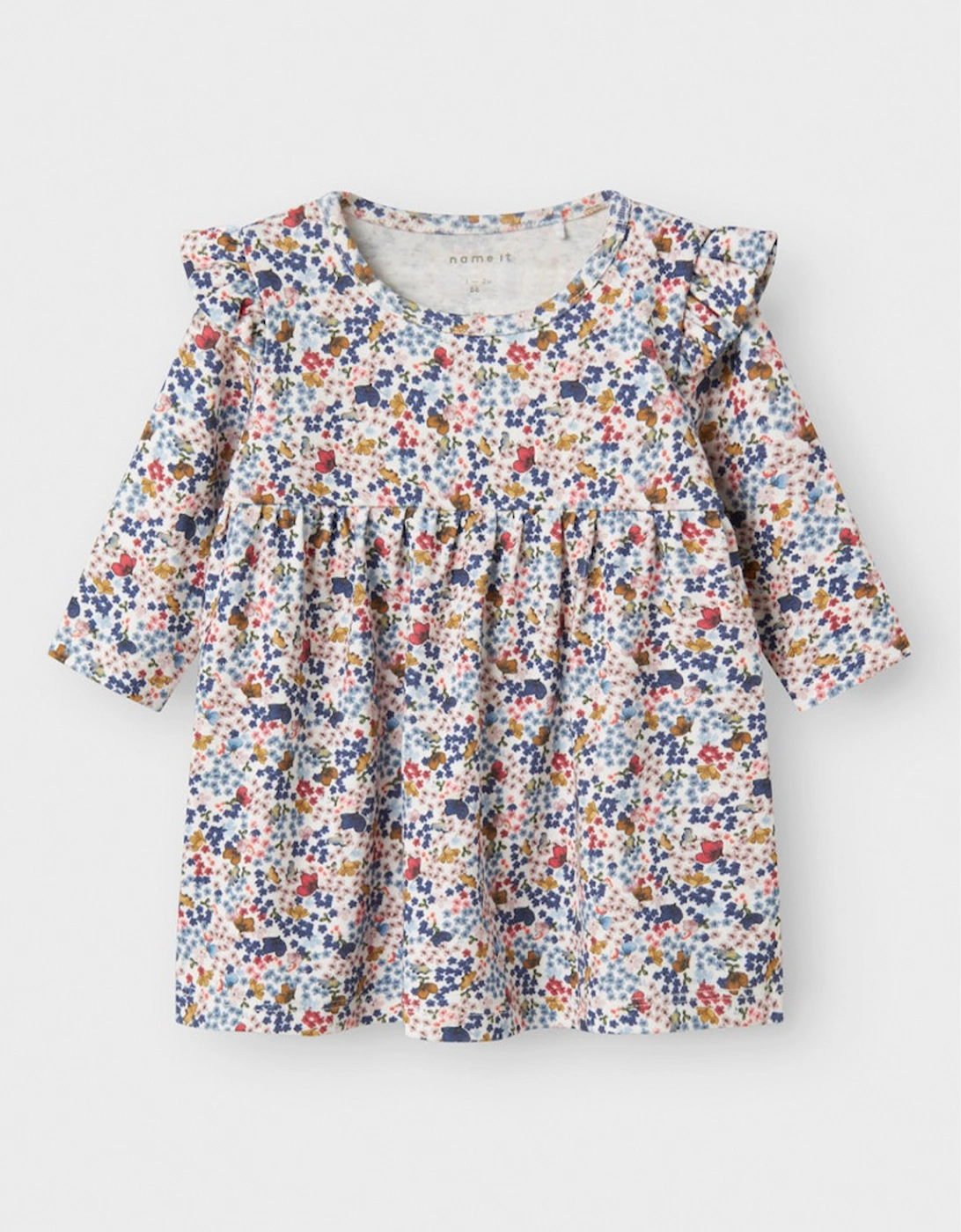 Baby Girl's Korra Long Sleeve Dress Cloud Dancer, 4 of 3
