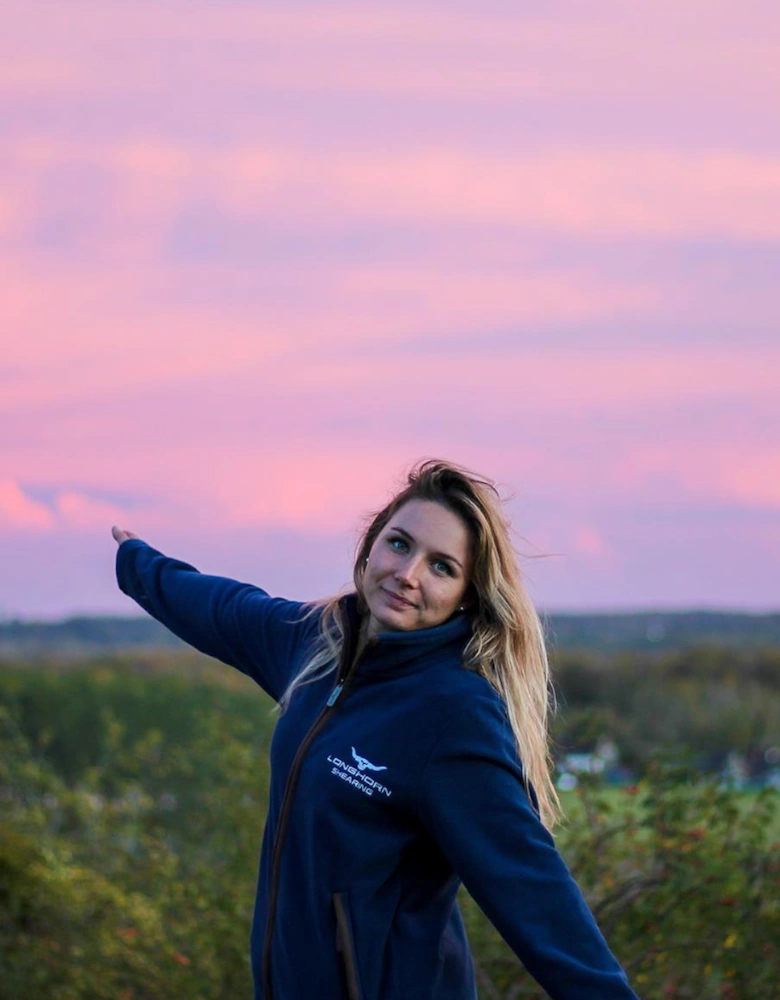 Longhorn Highland Fleece Navy Blue