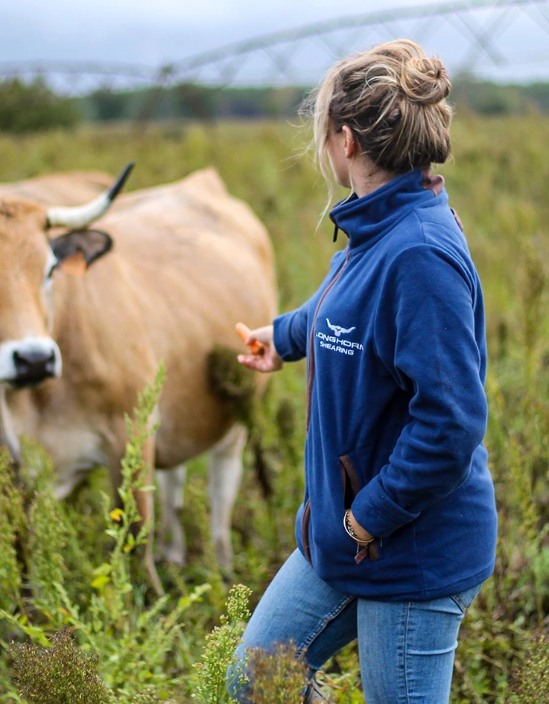 Longhorn Highland Fleece Navy Blue