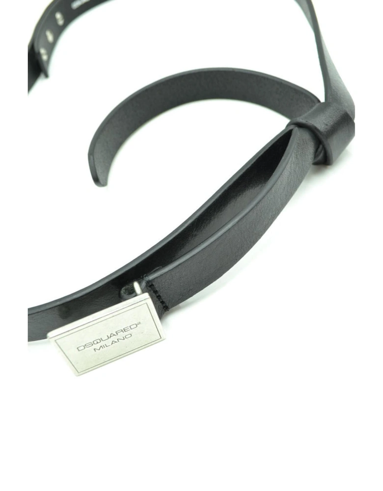 Leather Belt with Buckle and Bow Detailing Women - Multicolor