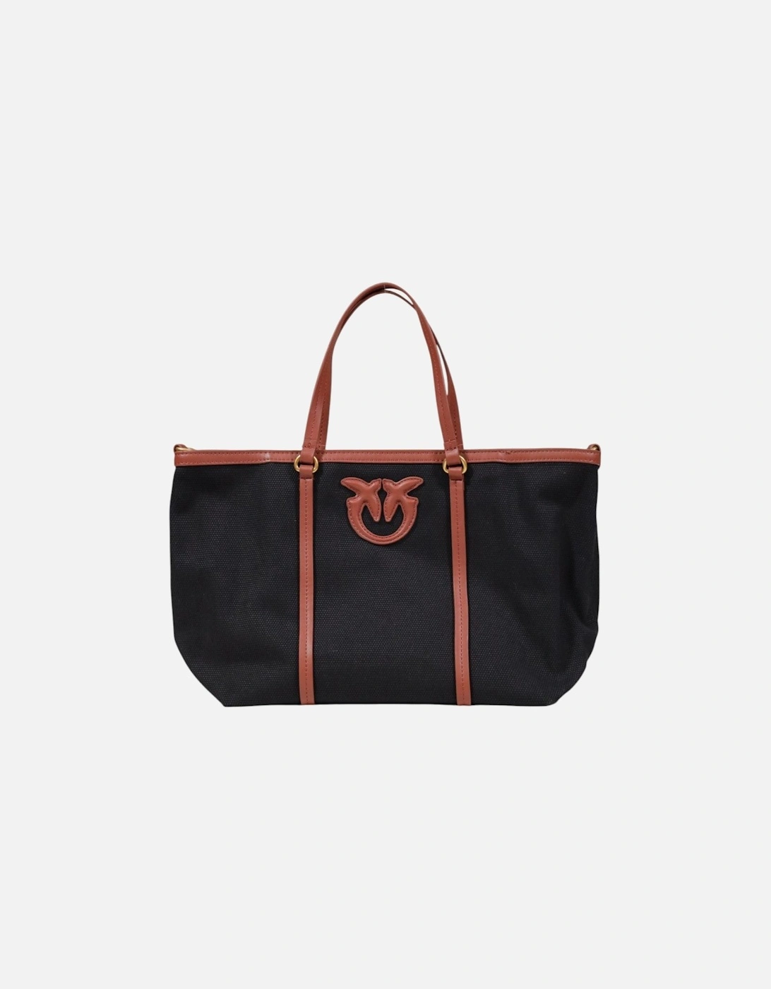 Printed Handbag with Shoulder Strap Women - Black Bags