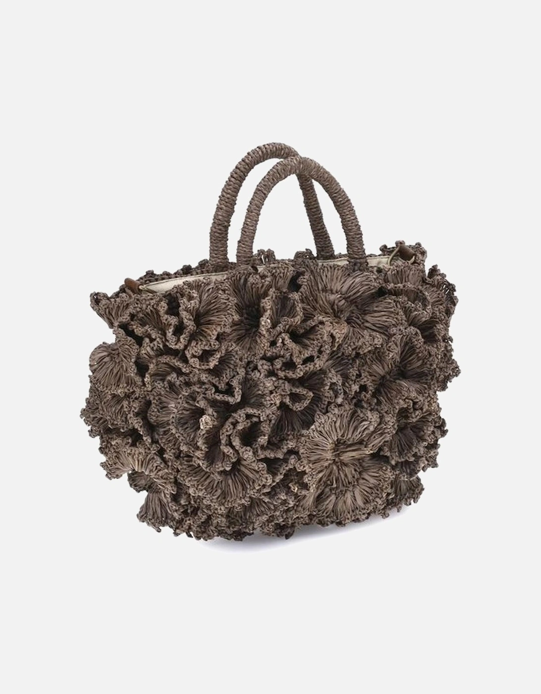 Elegant Coral Handbag with Tubular Handle Women - Brown Shoulder Bags