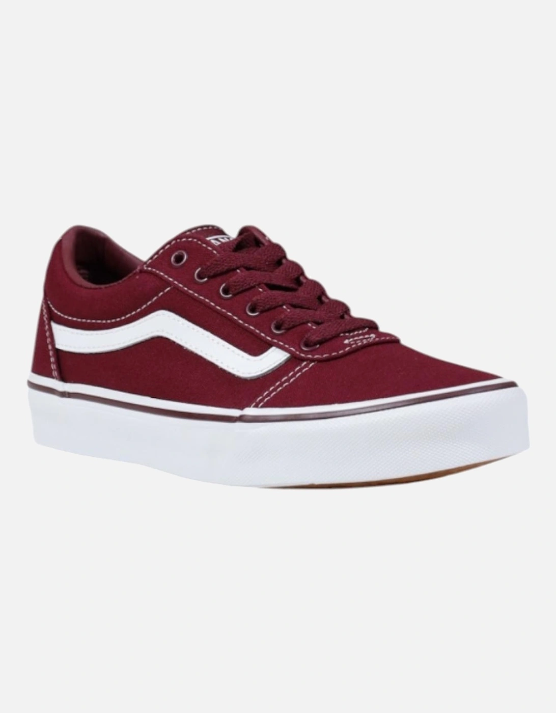 Sporty Slip-On Lace-Up Sneakers Women - Bordeaux