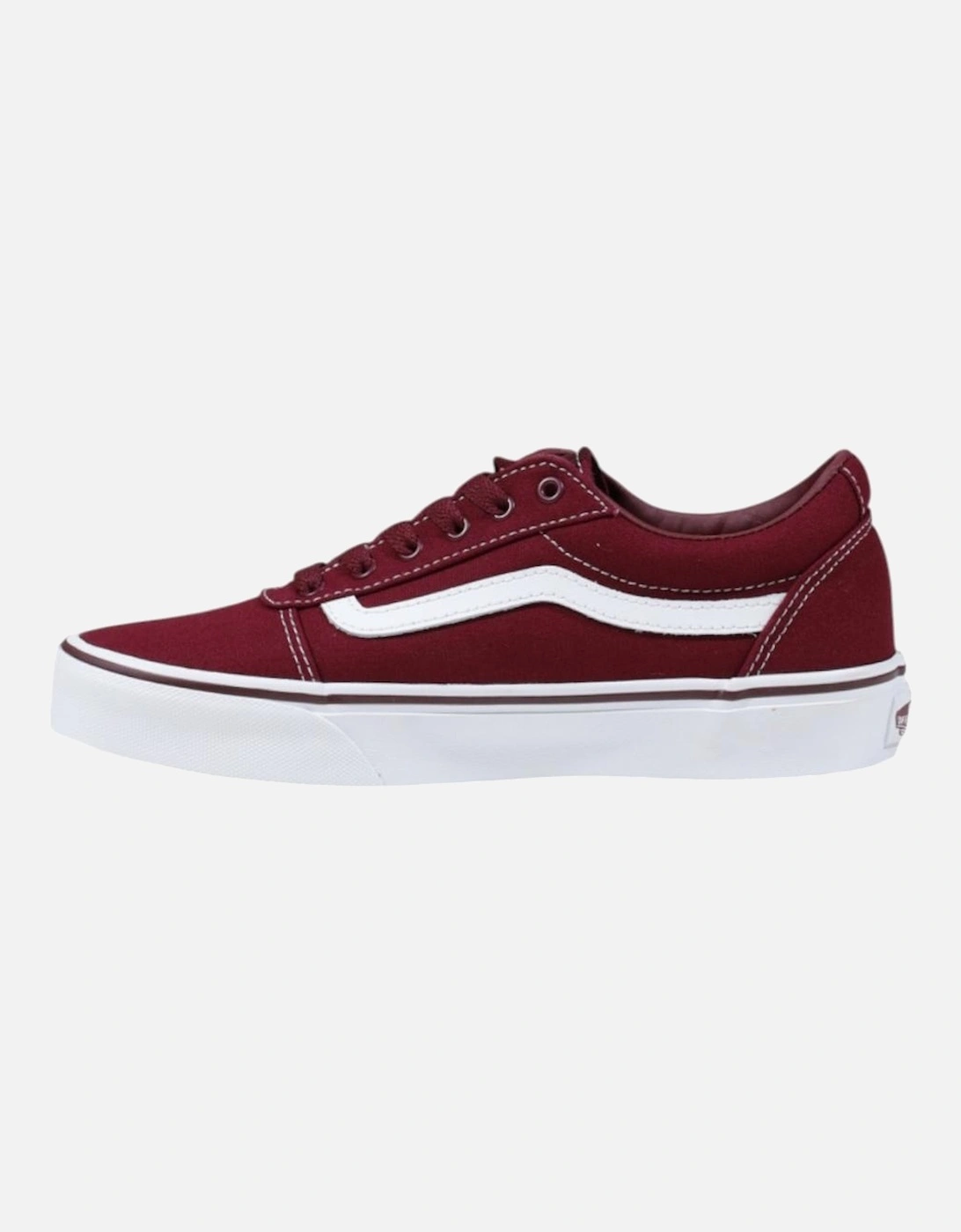 Sporty Slip-On Lace-Up Sneakers Women - Bordeaux