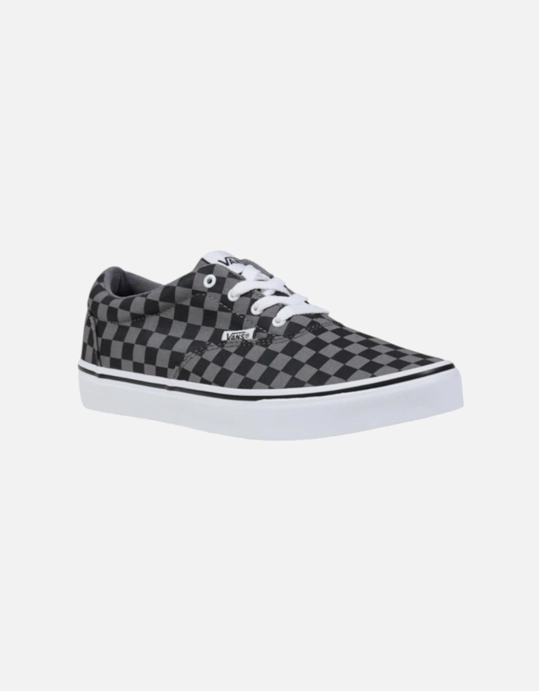 Checked Slip-On Sporty Sneakers Women - Black