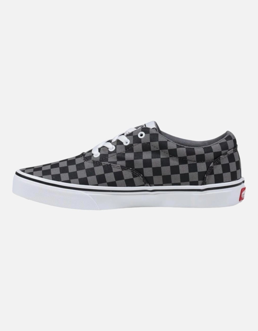 Checked Slip-On Sporty Sneakers Women - Black