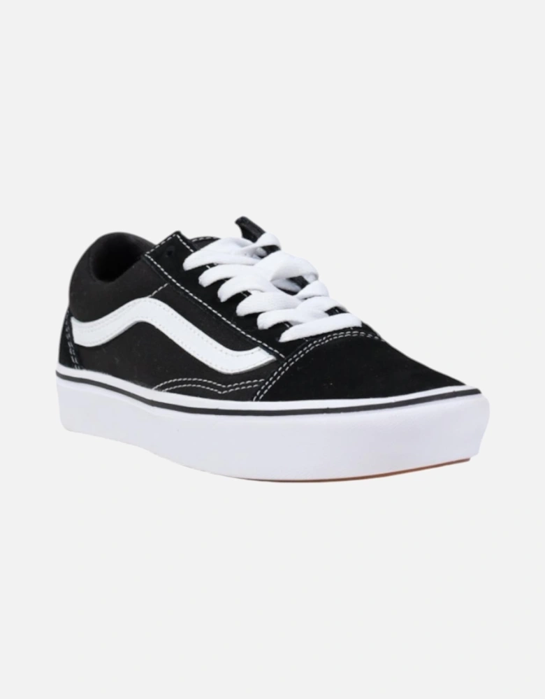 Suede Lace-Up Round Toe Sneakers Women - Black