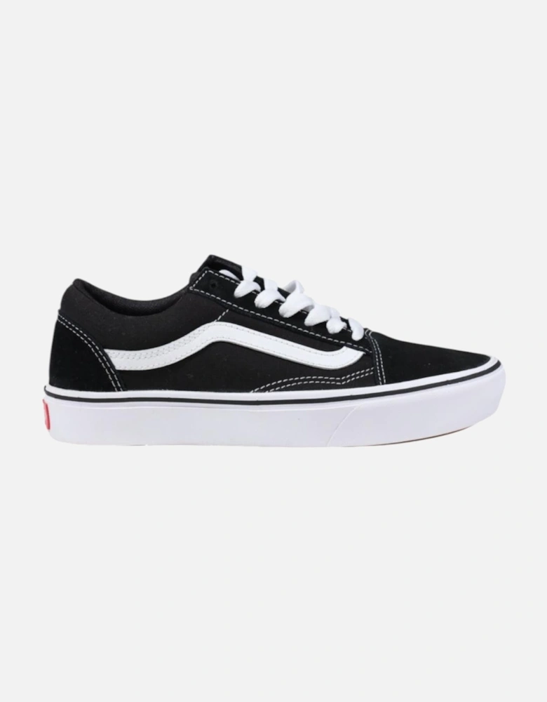 Suede Lace-Up Round Toe Sneakers Women - Black