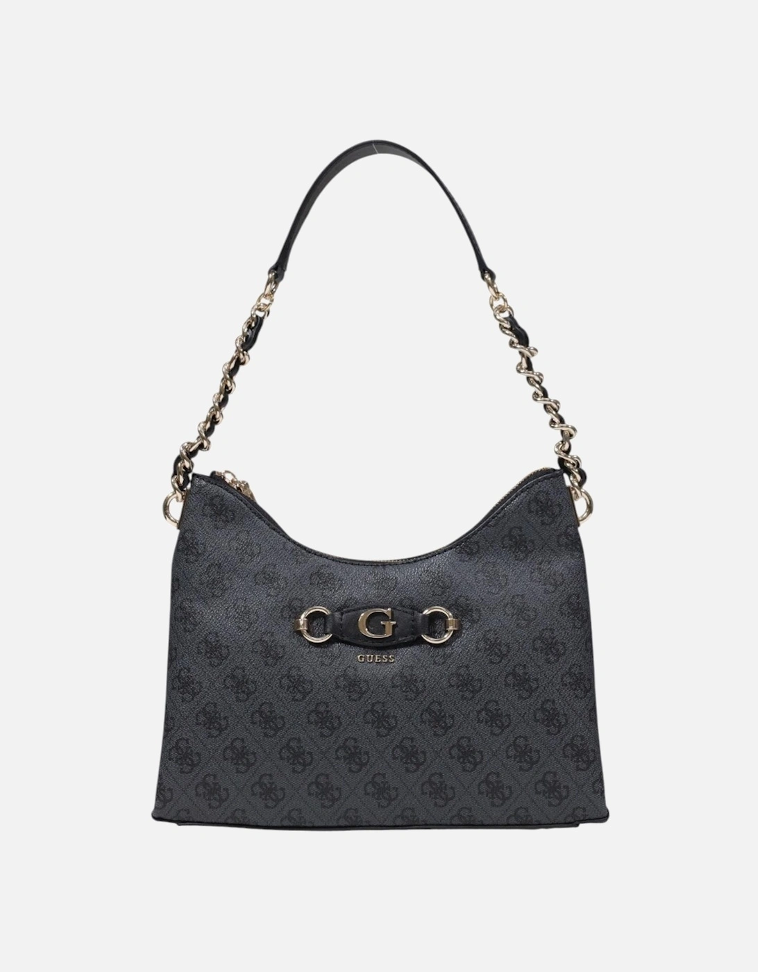 Printed Shoulder Bag with Zip Fastening Women - Grey, 4 of 3
