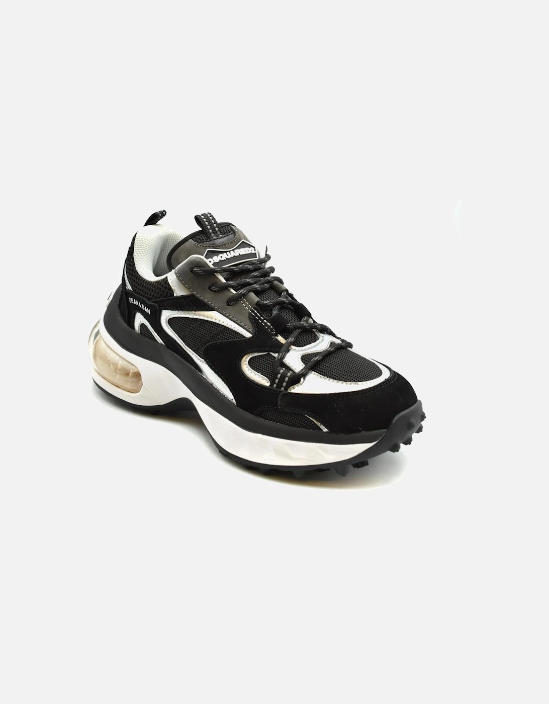 Multicolor Lace-Up Rubber Sole Sneakers Women