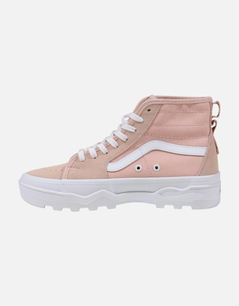 Sporty Round Toe Lace-Up Sneakers Women - Pink