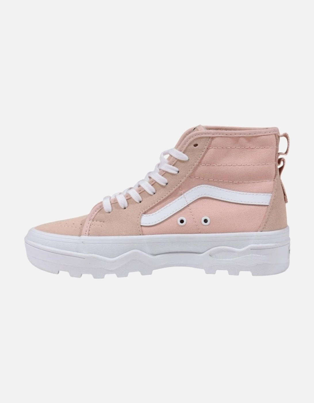Sporty Round Toe Lace-Up Sneakers Women - Pink