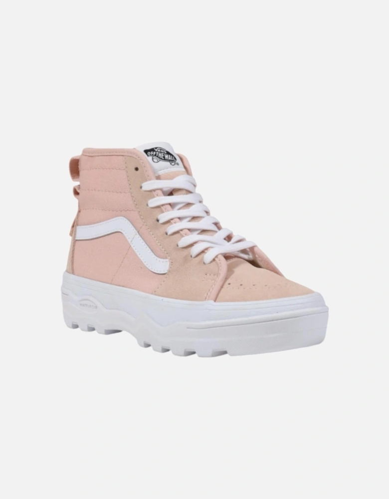 Sporty Round Toe Lace-Up Sneakers Women - Pink