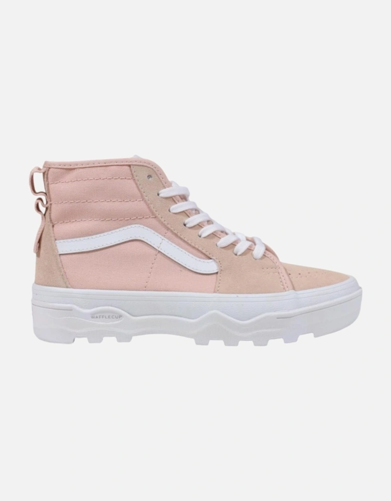 Sporty Round Toe Lace-Up Sneakers Women - Pink