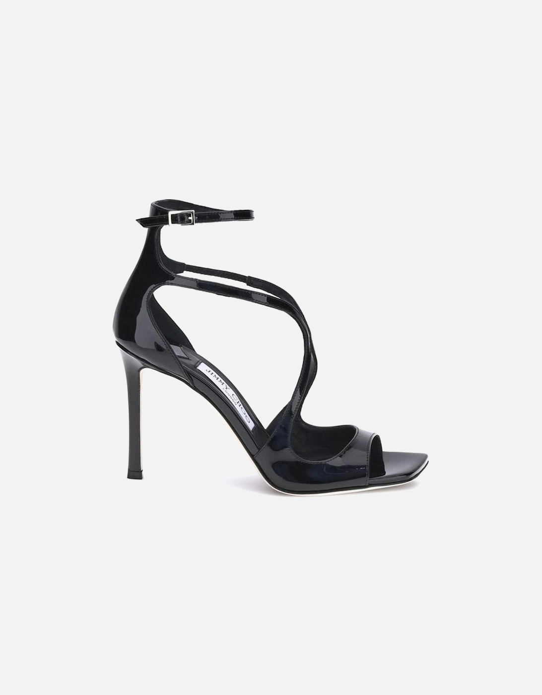 Azia Patent Leather Crossed Strap Sandals Women - Black, 5 of 4