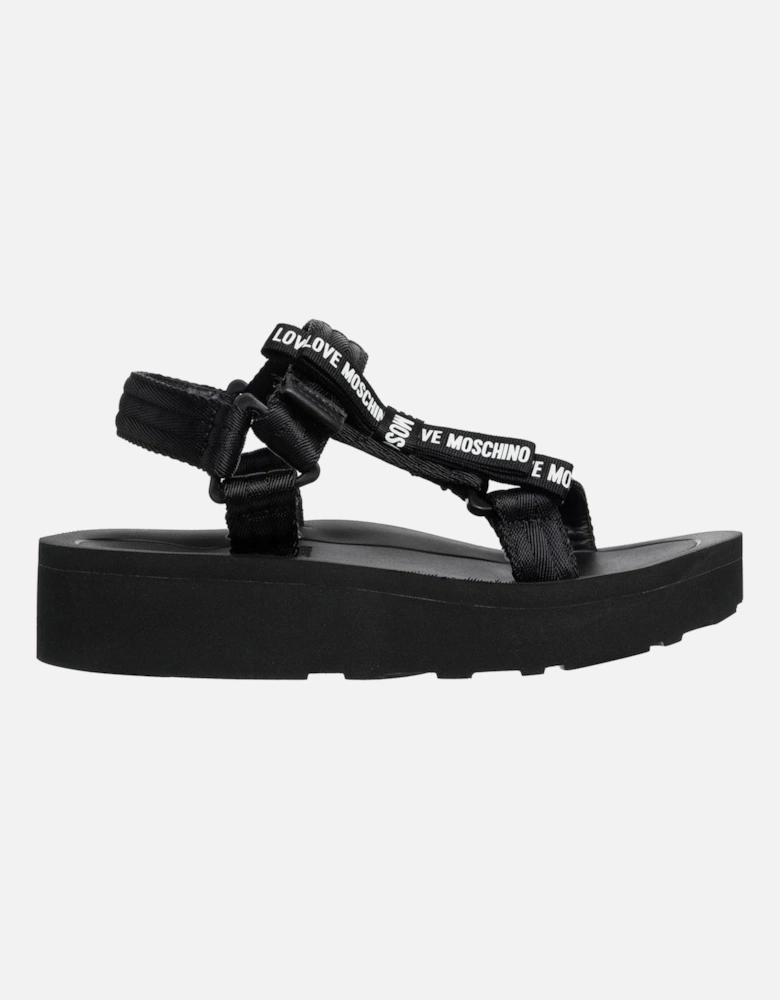 Buckled Bow Detail Sandals Women - Black