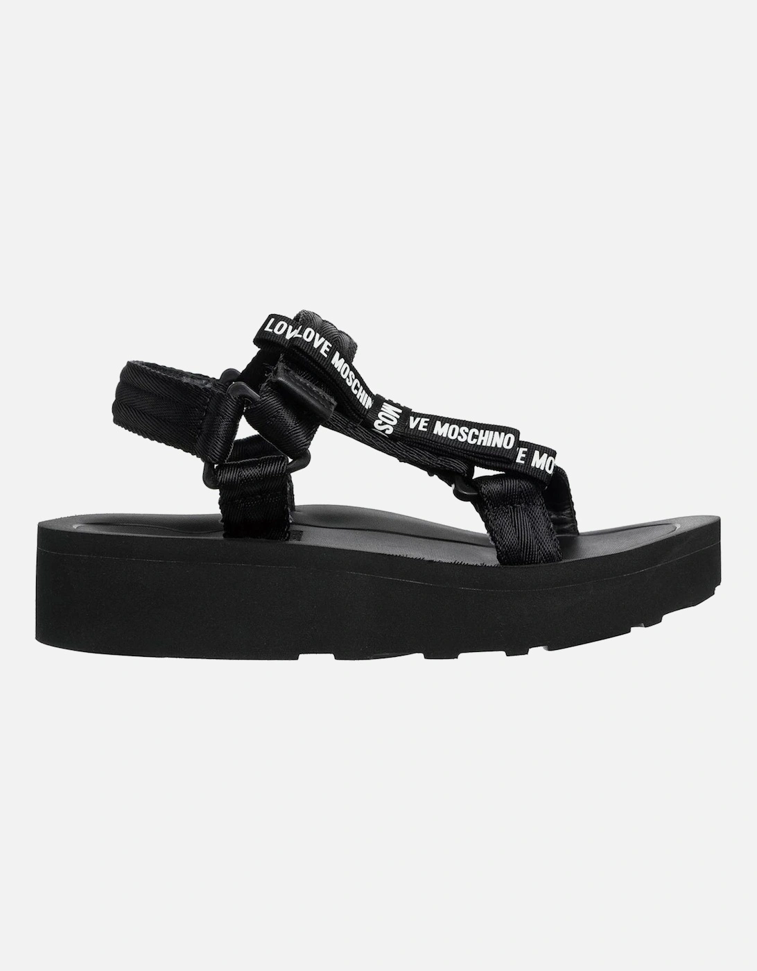 Buckled Bow Detail Sandals Women - Black, 4 of 3