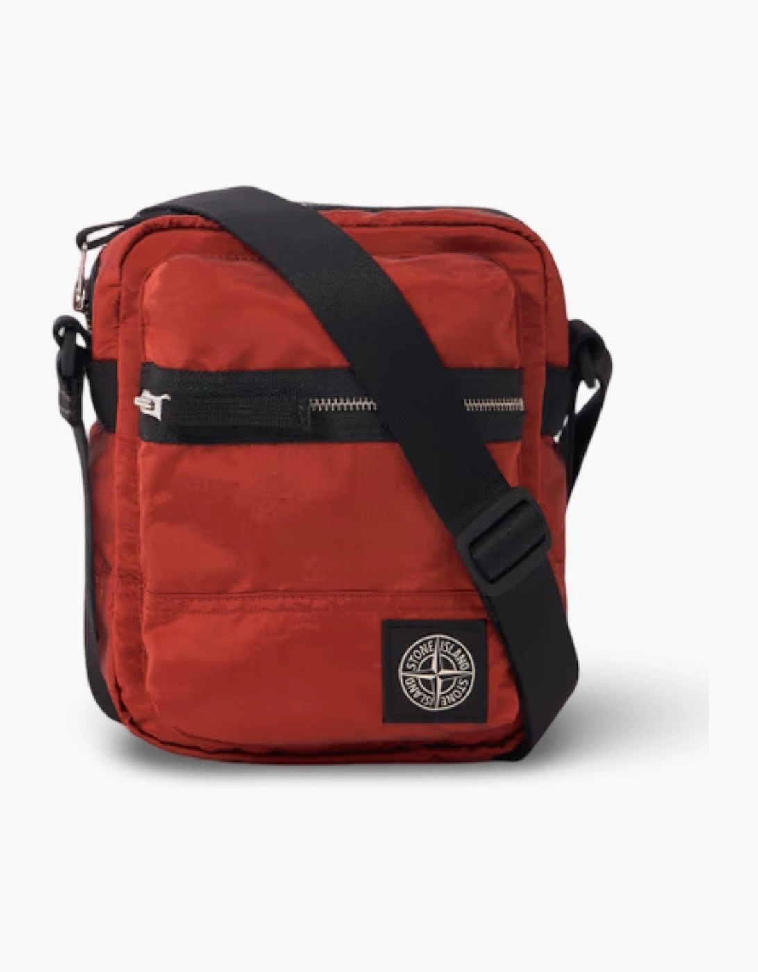 Stone Island Men's S0251 Compass Patch Cross Body Bag Red - Size: OS