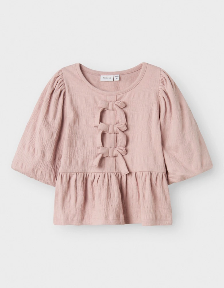 Mini Girl's Kesia 3/4 Sleeve Top Burnished Lilac