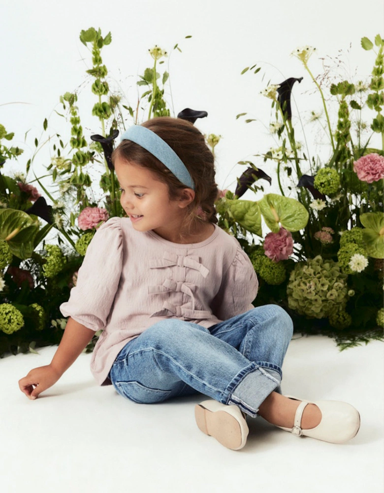 Mini Girl's Kesia 3/4 Sleeve Top Burnished Lilac