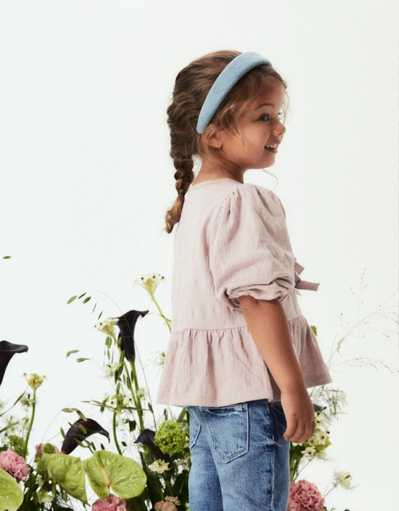 Mini Girl's Kesia 3/4 Sleeve Top Burnished Lilac