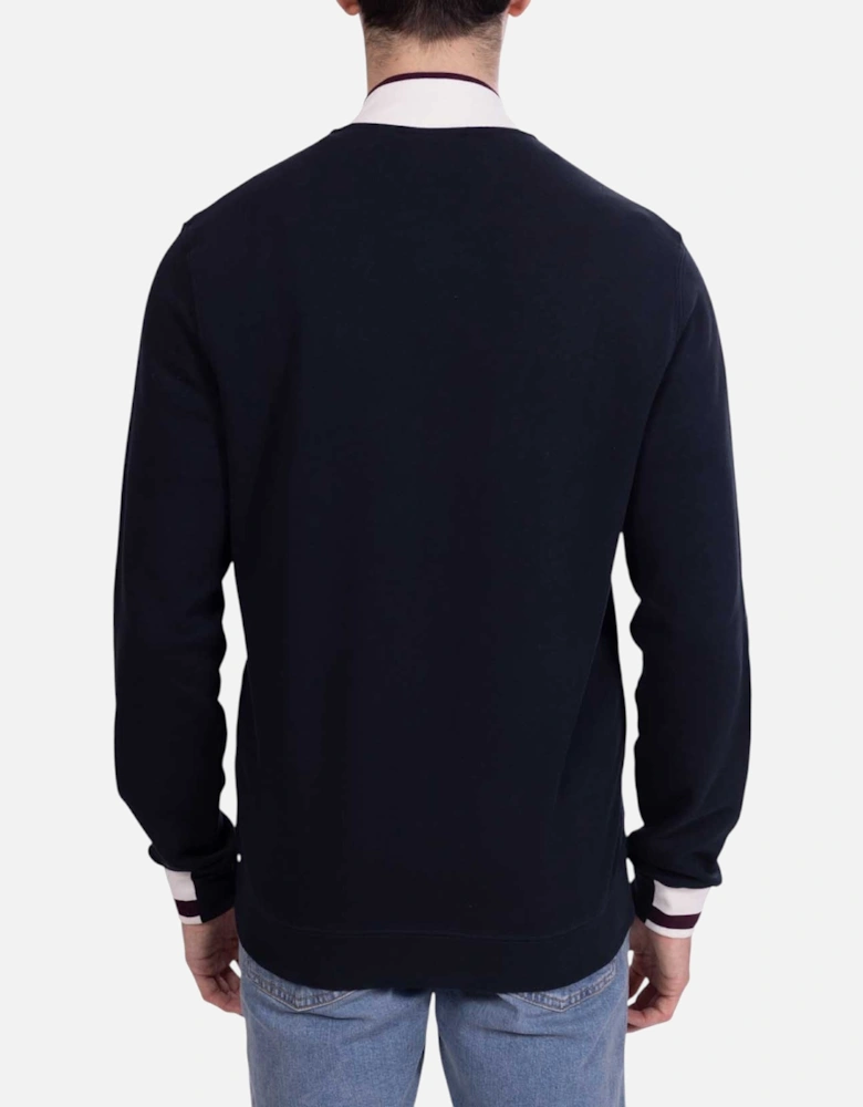 Lyle & Scott Mens Summer Sweatshirt Half Tipped Jersey Casual Cotton Full Zip