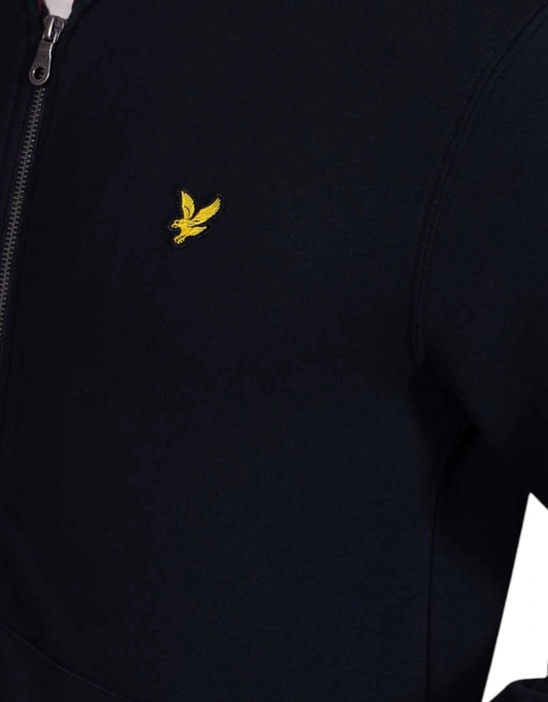 Lyle & Scott Mens Summer Sweatshirt Half Tipped Jersey Casual Cotton Full Zip