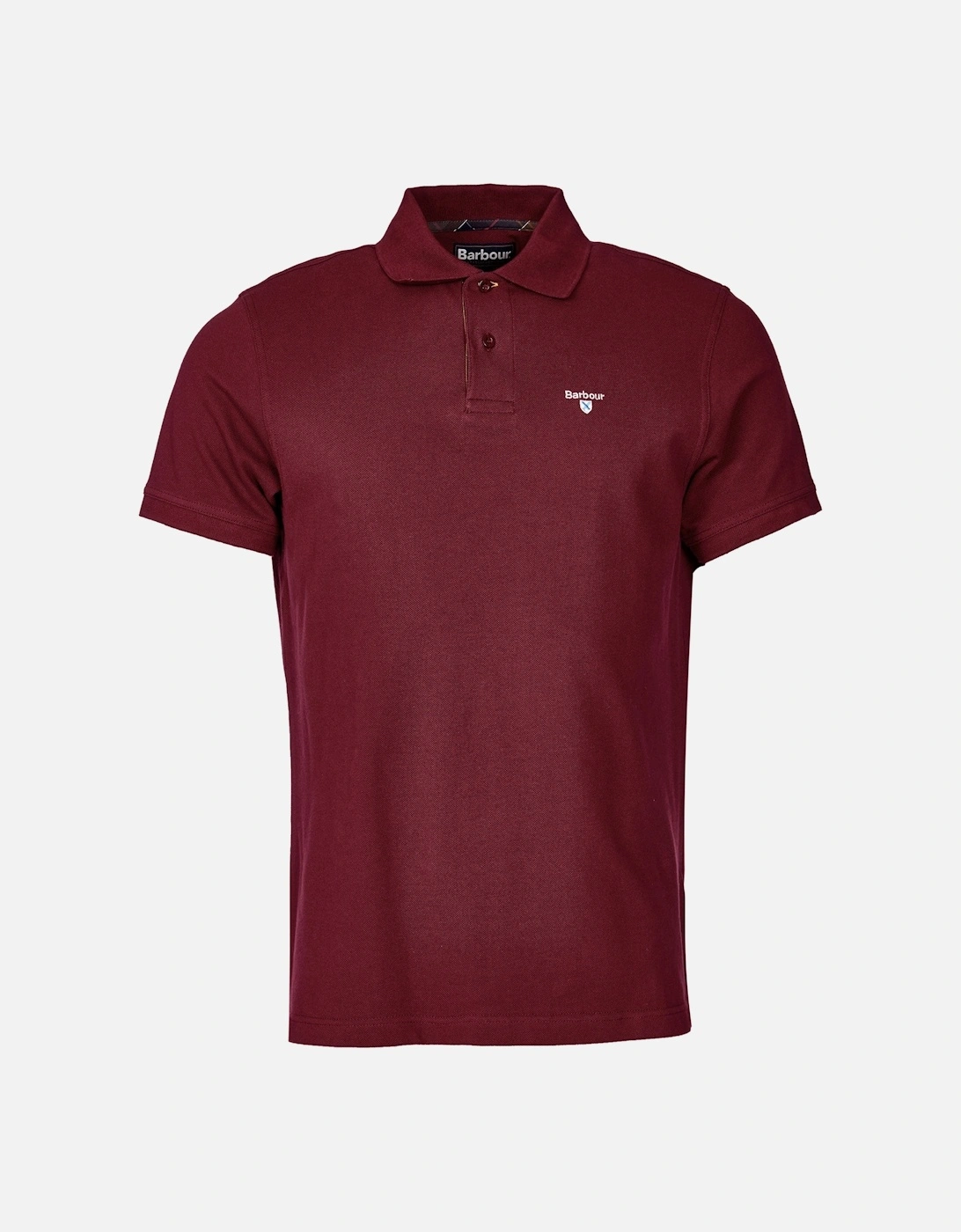 Tartan Pique Polo Shirt Ruby, 6 of 5