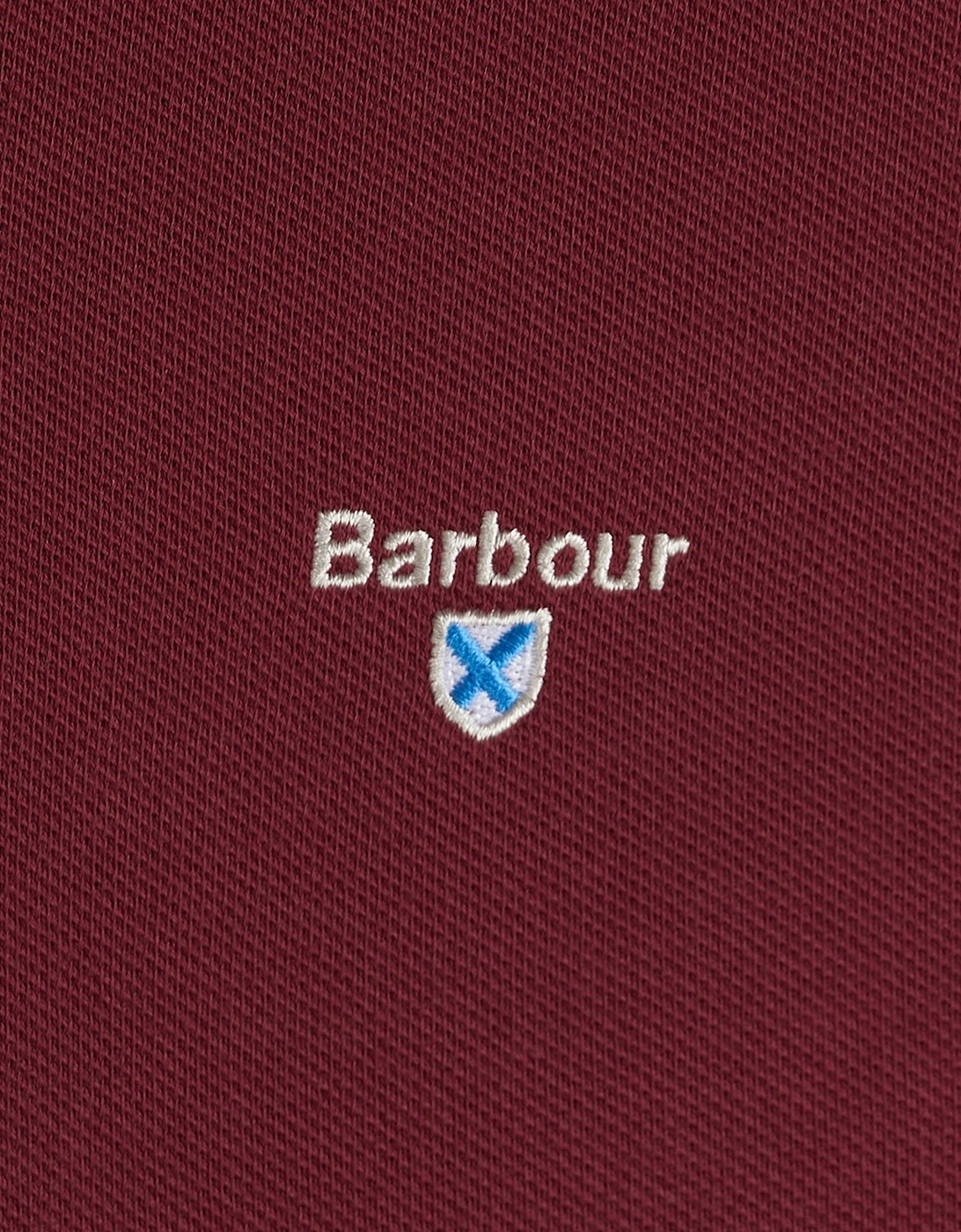 Tartan Pique Polo Shirt Ruby