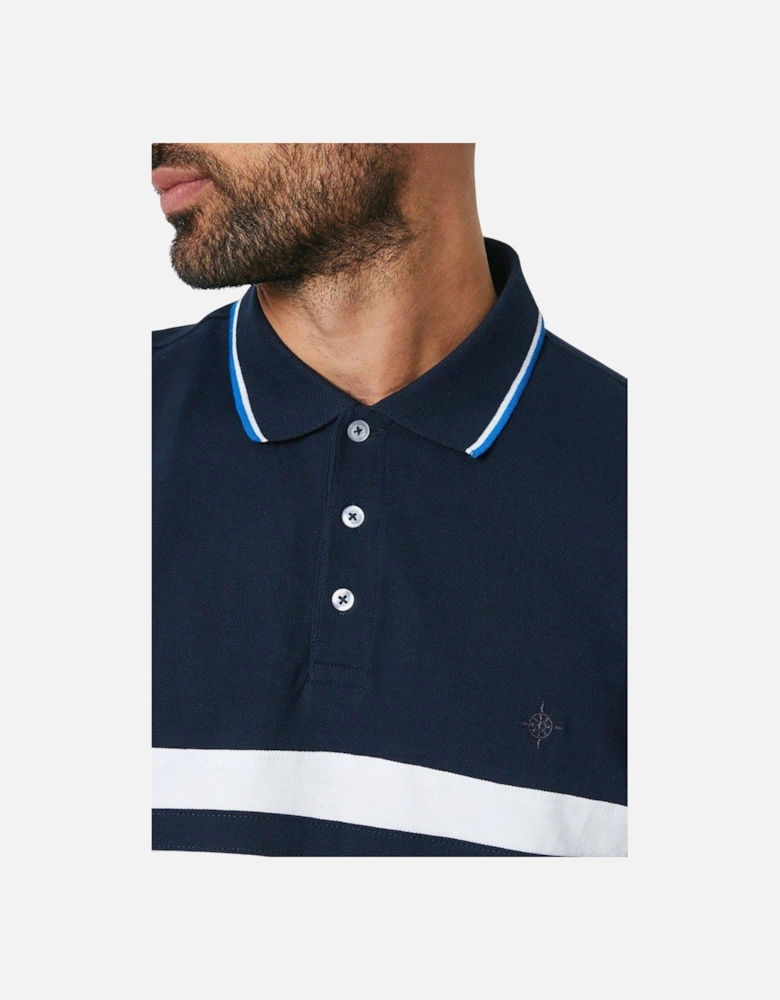 Mens Carter Stripe Polo Shirt