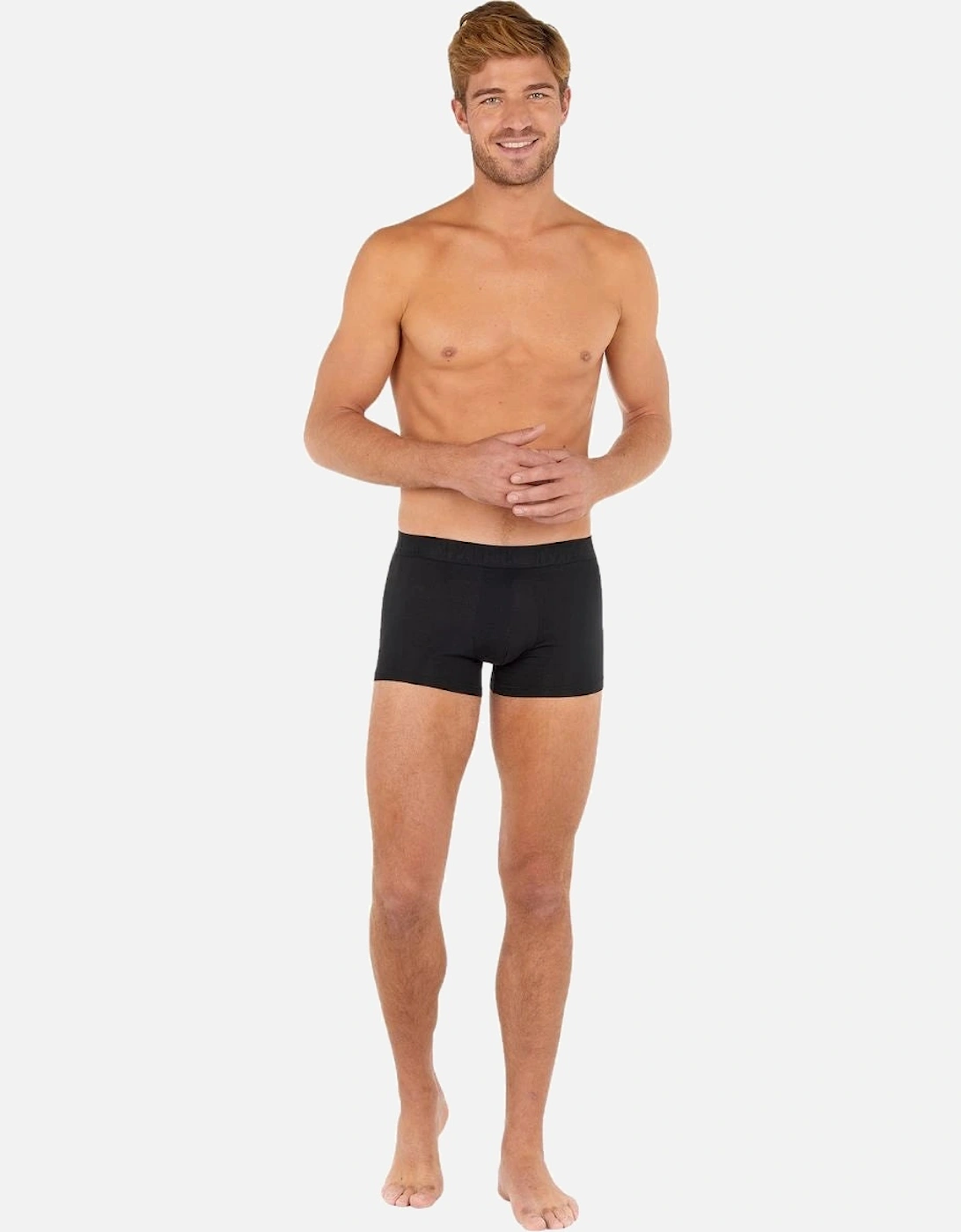 Boxerlines 3-Pack Basic Boxer Briefs, Black