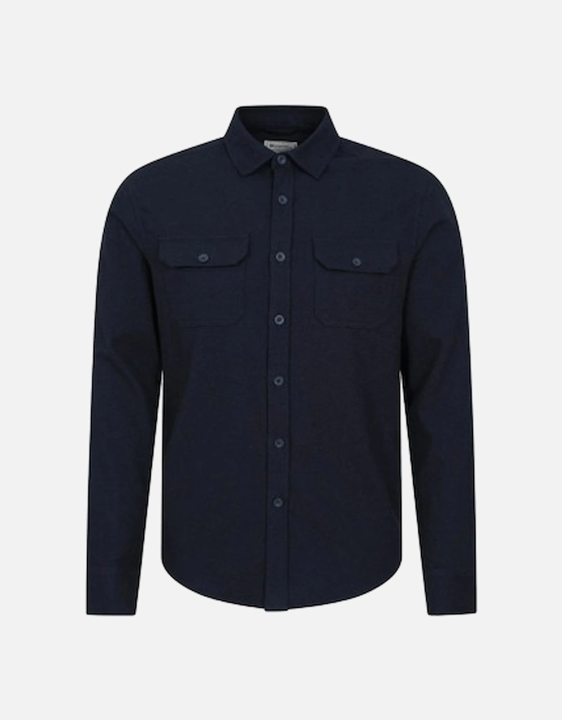 Mens Trace Flannel Long-Sleeved Shirt, 2 of 1