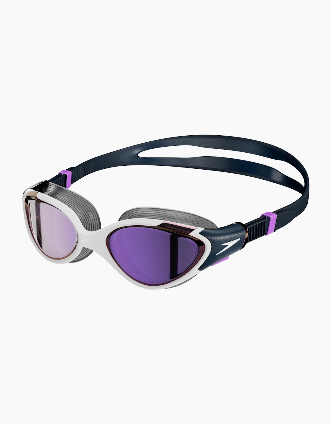 Speedo Unisex Blue/Purple Womens/Ladies 2.0 Mirror Biofuse Swimming Goggles - Size: One Size