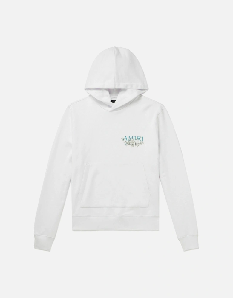 FLORAL HOODIE WHITE
