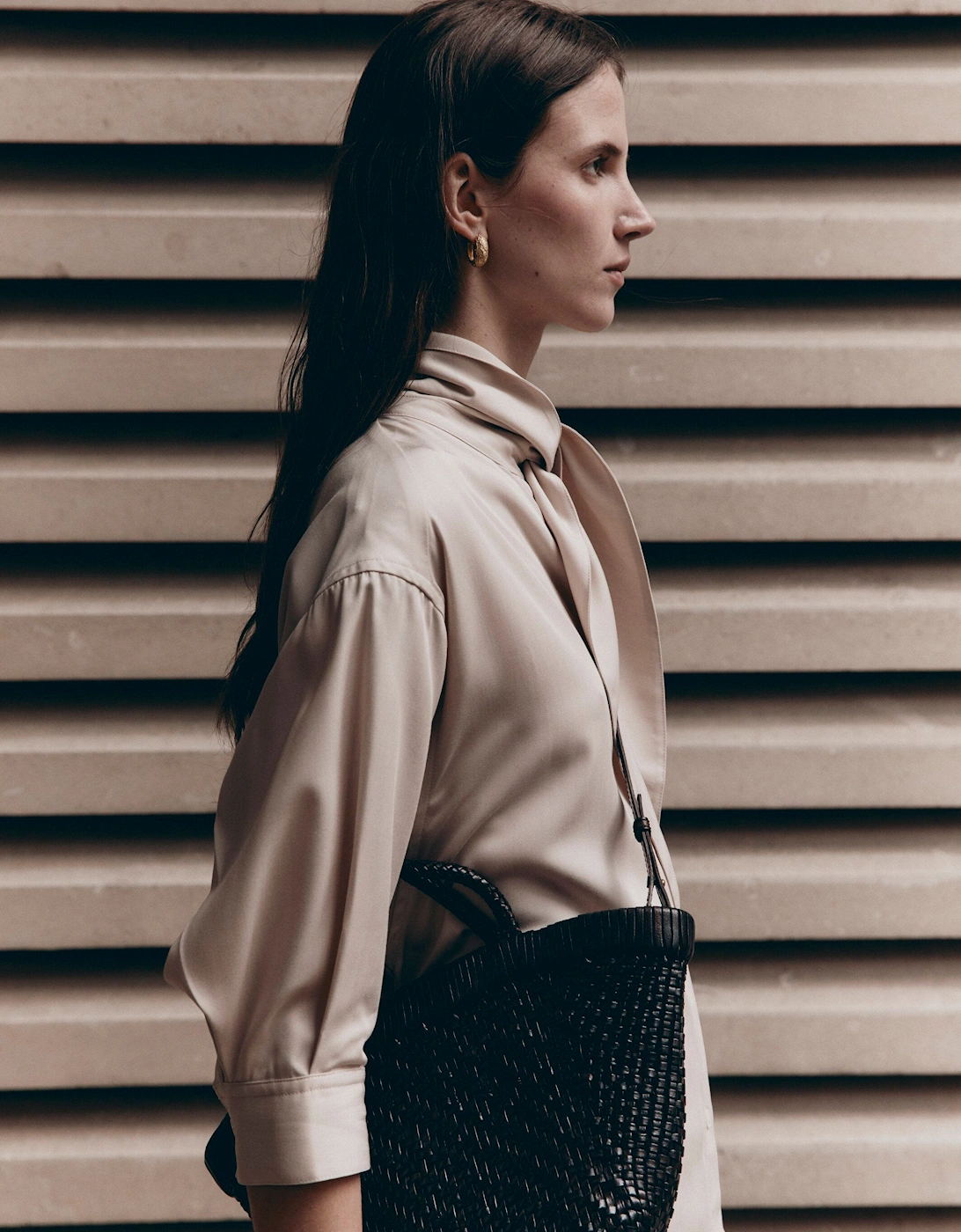 Argyl Dress in Enoki Mushroom, 3 of 2