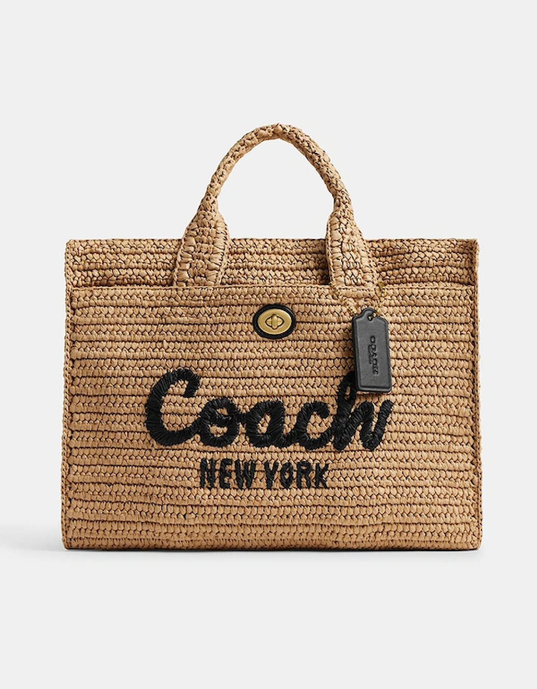 Women's Straw Cargo Tote - Natural, 2 of 1