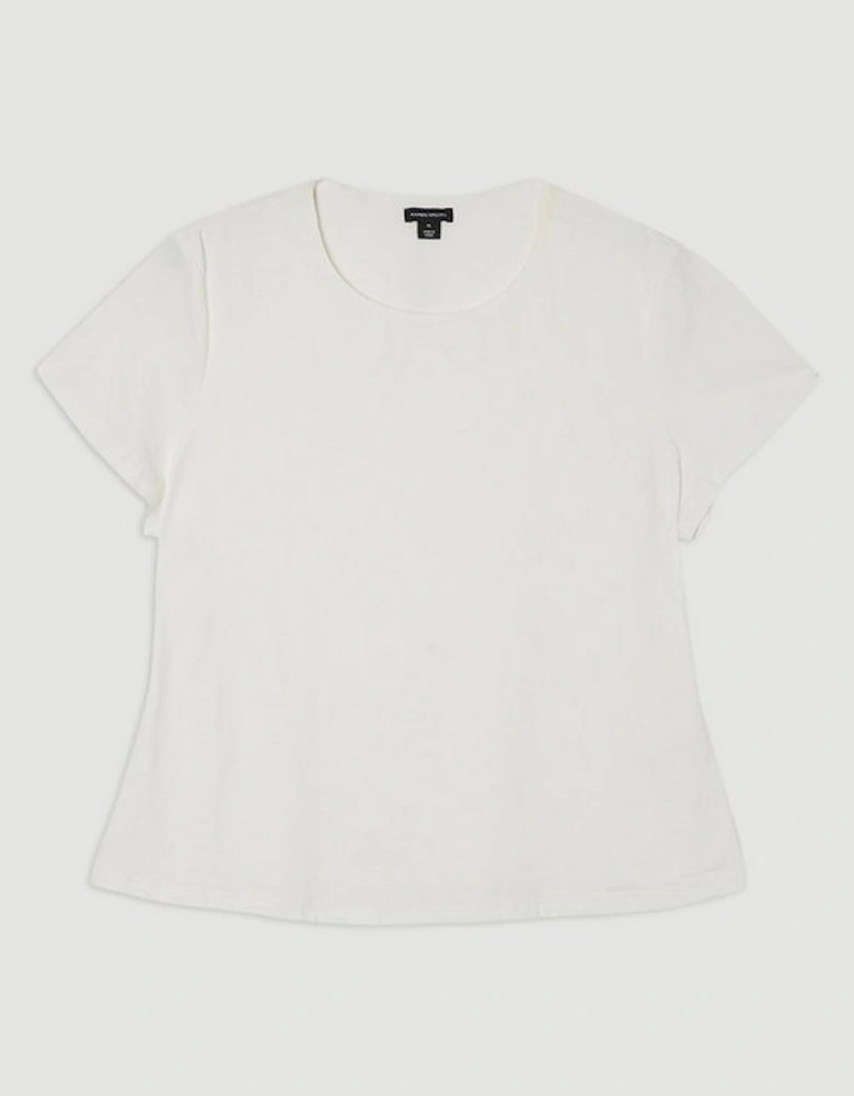 Plus Size Stretch Cotton T-Shirt