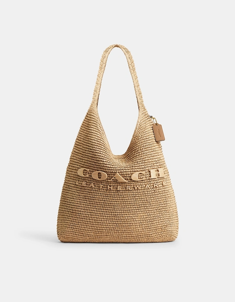 Women's Straw Brooklyn Shoulder Bag 39 - Natural