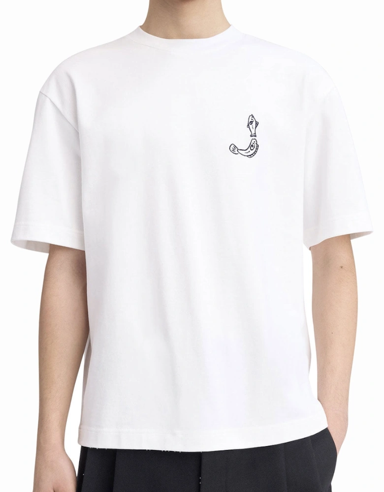 Men's White Oversized The Merù T-Shirt