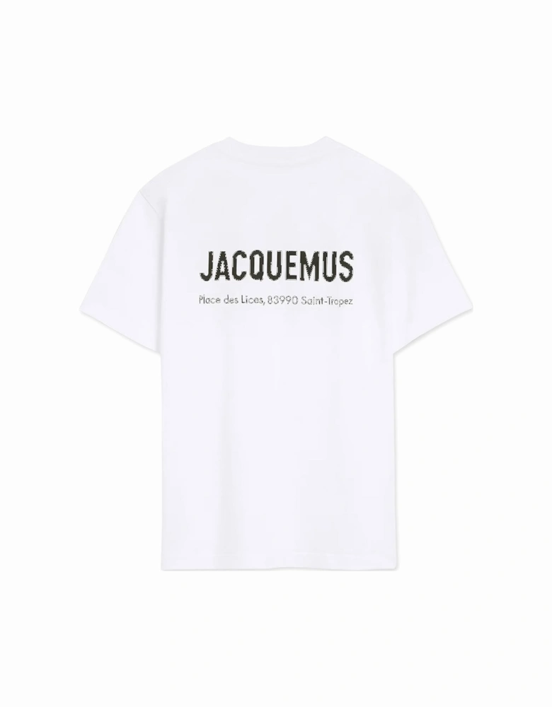 Men's White Saint Tropez Place des Lices Address T-Shirt