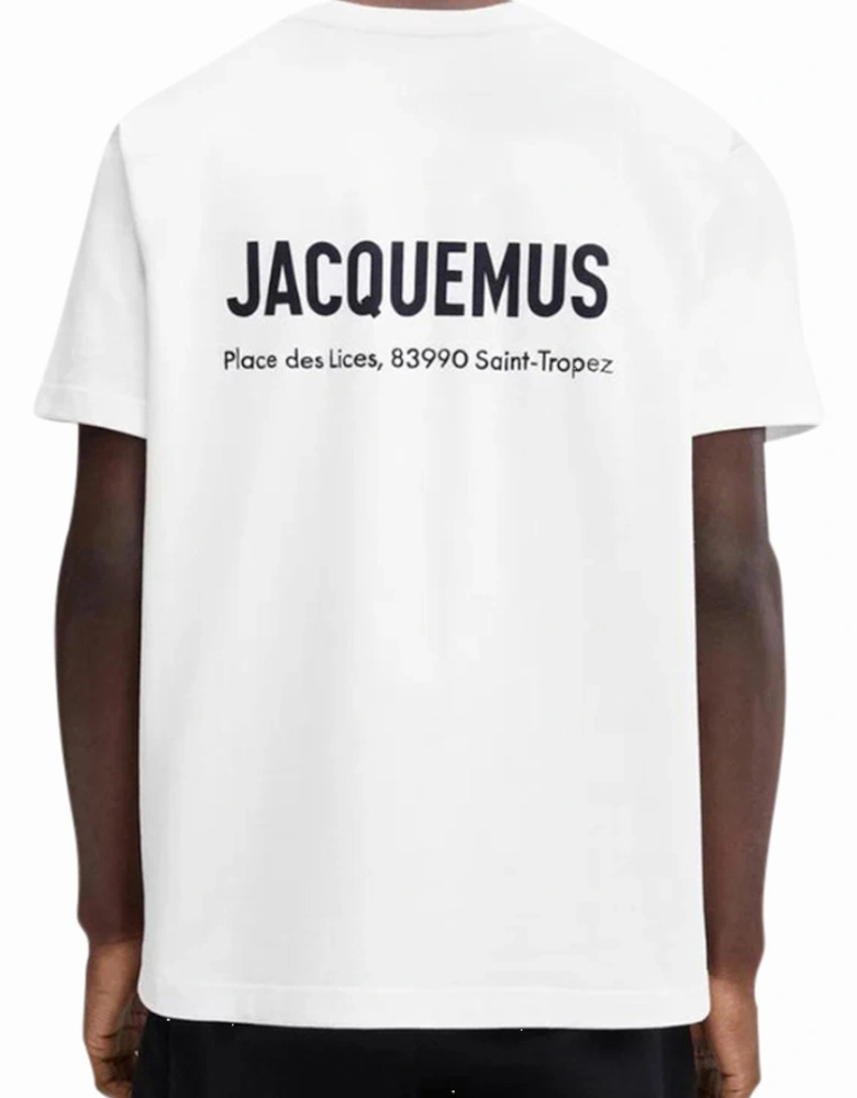 Men's White Saint Tropez Place des Lices Address T-Shirt