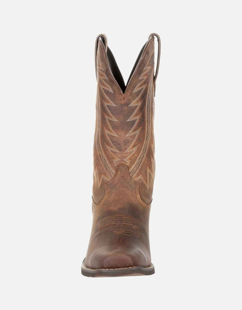 Rebel Frontier Leather Men's Distressed Sunset Brown Boots
