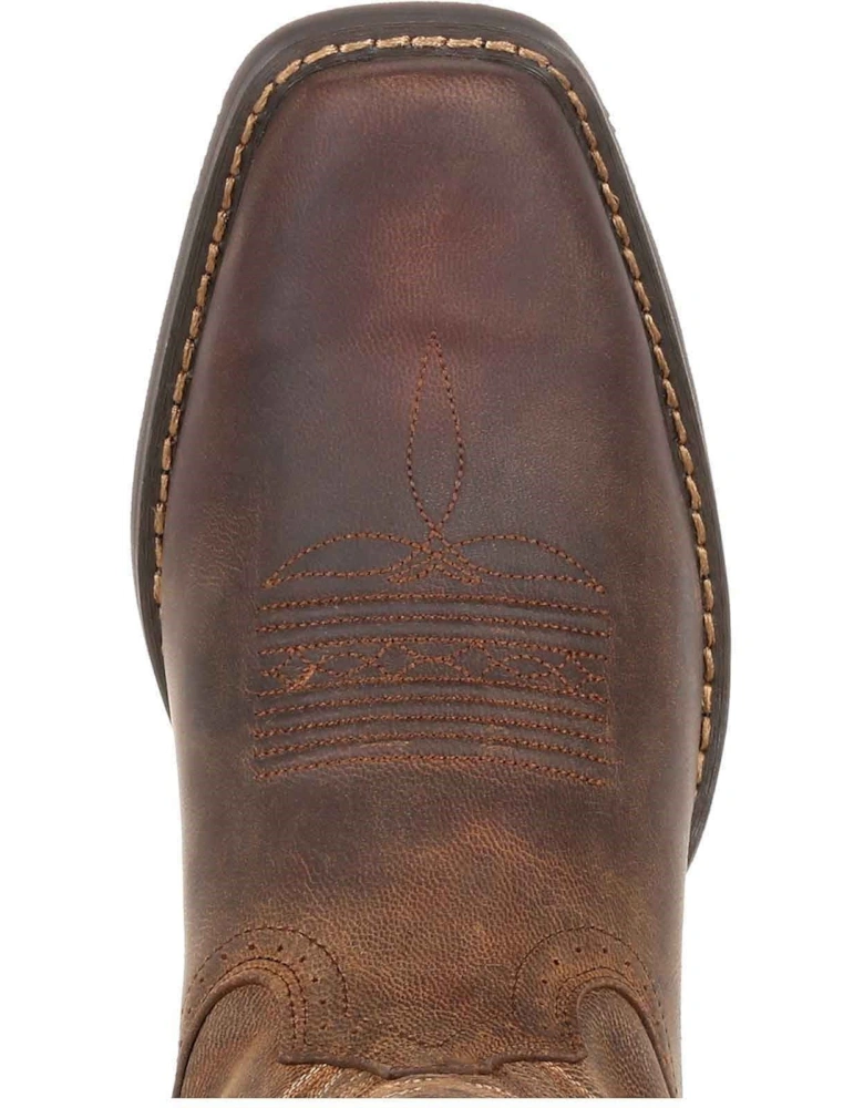 Rebel Frontier Leather Men's Distressed Sunset Brown Boots